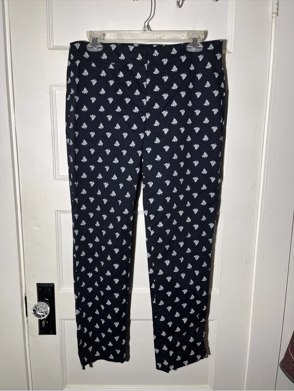 Women’s Dress Pants Size 10 J. Jill Black Paisley